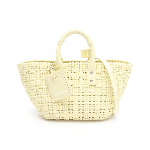 Balenciaga BISTRO Basket Bag Tote Yellow - Picture 1 of 7